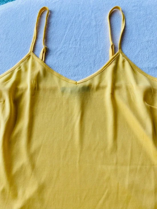 Boston Proper Yellow Spaghetti-Strap Camisole - Picture 2 of 3